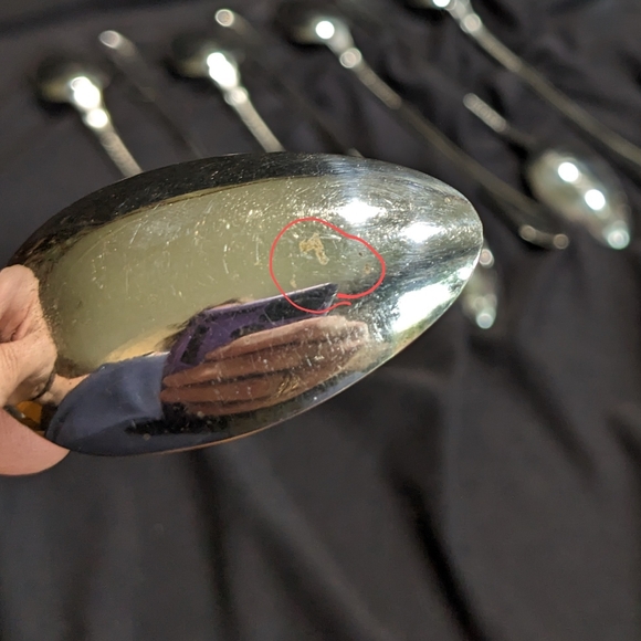 8 New England Silverplate Iced tea spoons - Picture 5 of 11